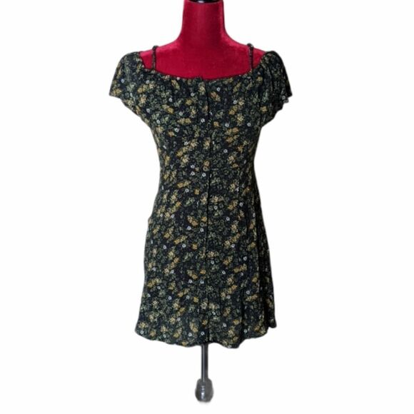 Mossimo Off the Shoulder Navy Floral Dress Size XSmall - Picture 1 of 7